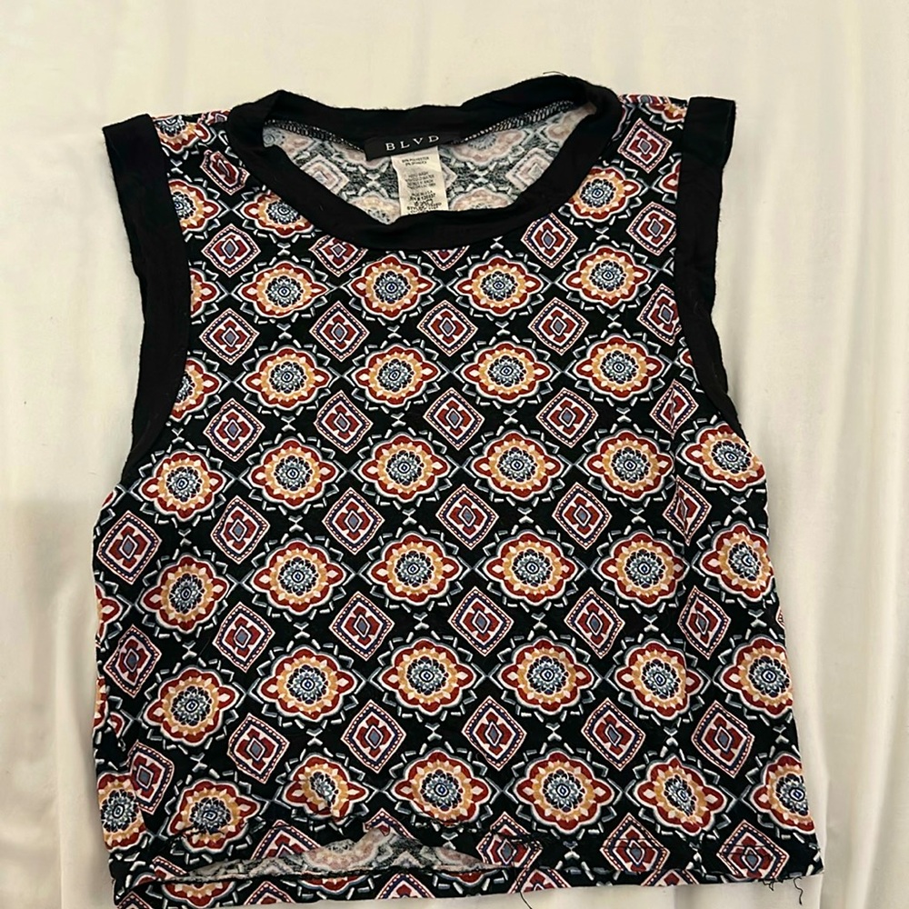 high-neck tank top